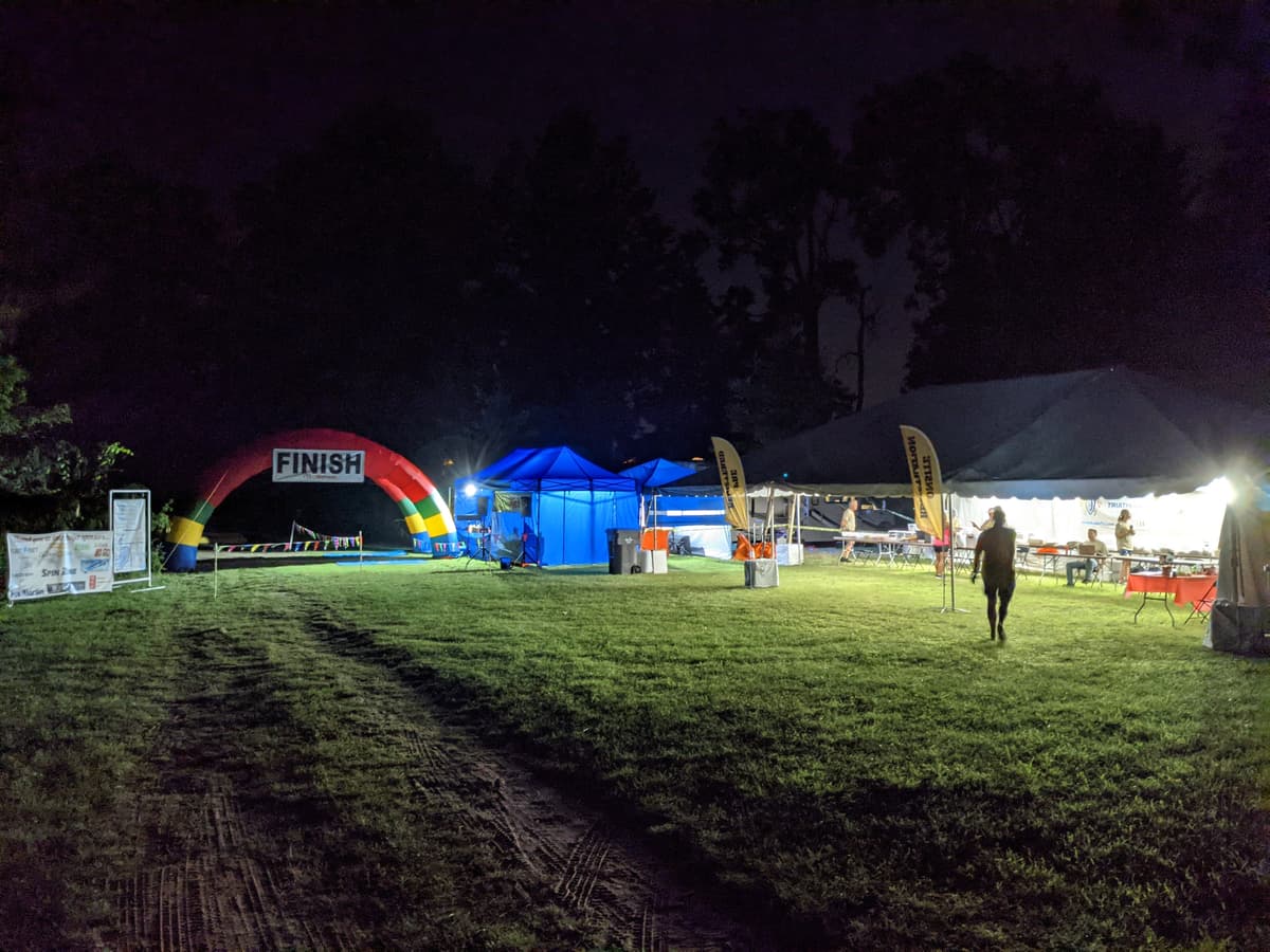 Barron Lake Triathlon banner